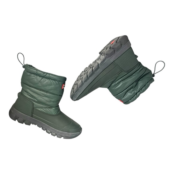Hunter Intrepid Insulated Short Snow Boots - Women’s Size 7 (EU 38) Dark Green - Picture 8 of 9